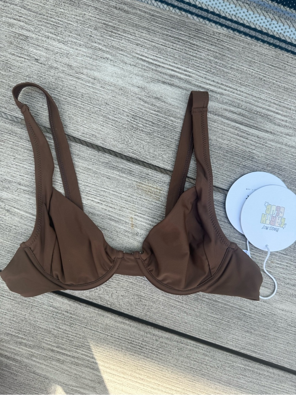 Princess Polly Brown Underwire Bikini Top